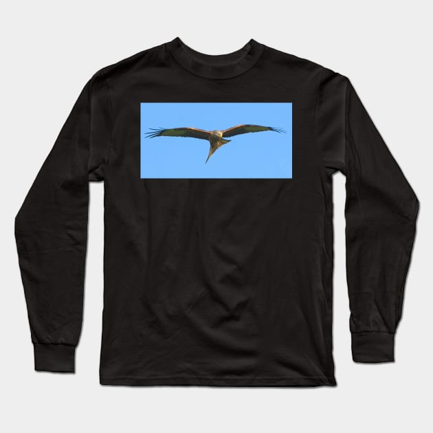 Northamptonshire Red Kite Bird of Prey Long Sleeve T-Shirt by MartynUK